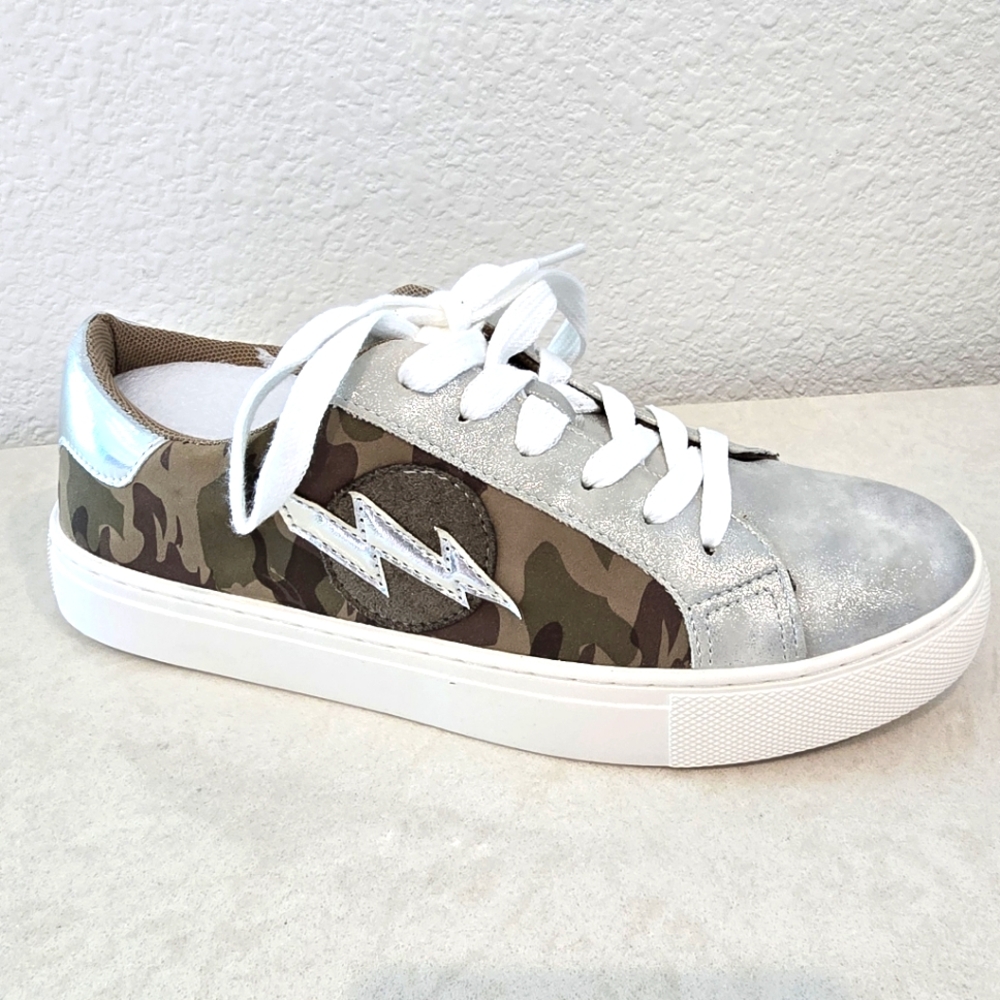 Corkys Camouflage and Silver Sneakers